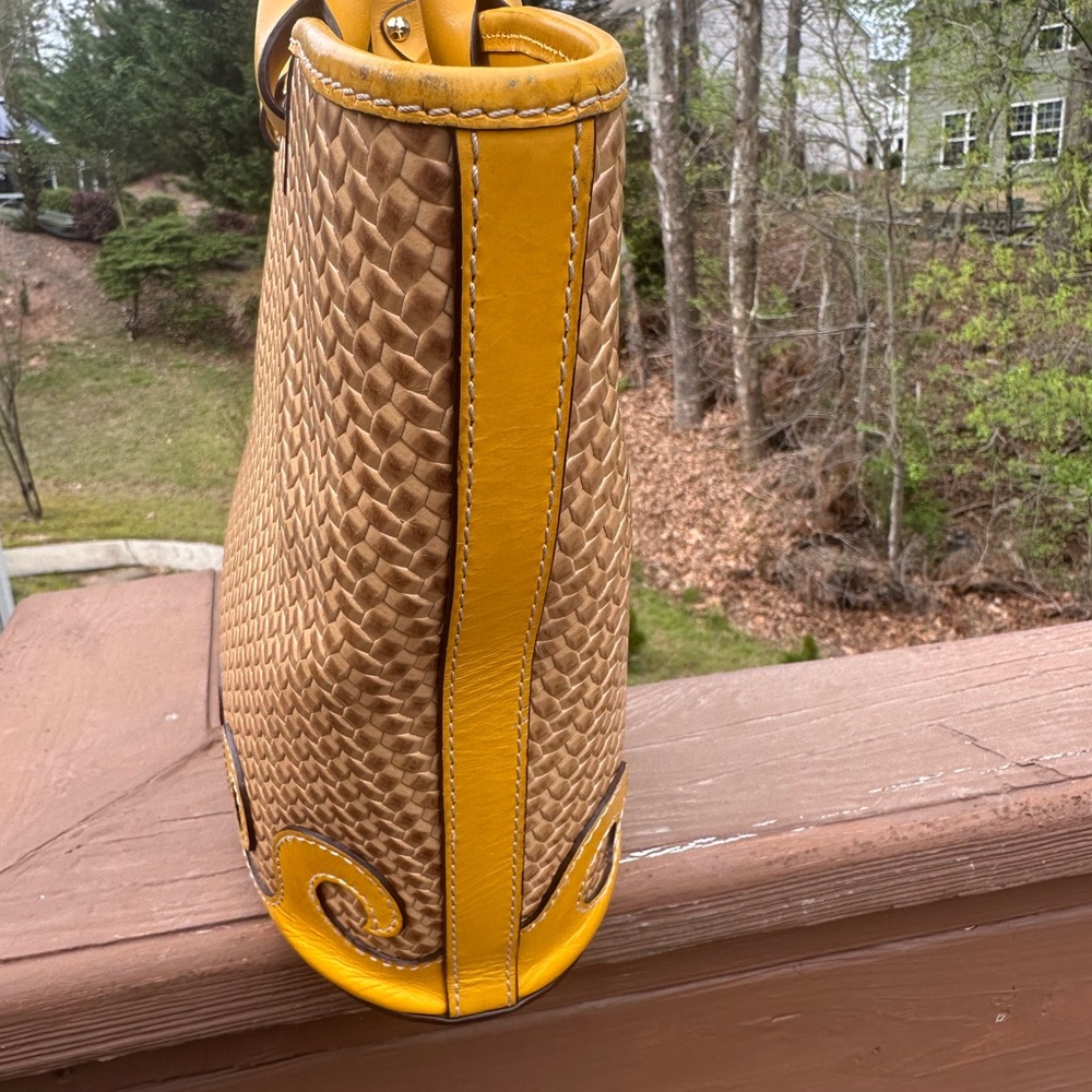 Dooney & Bourke Beacon Woven Atlantic Tote Light Taupe - Picture 3 of 16